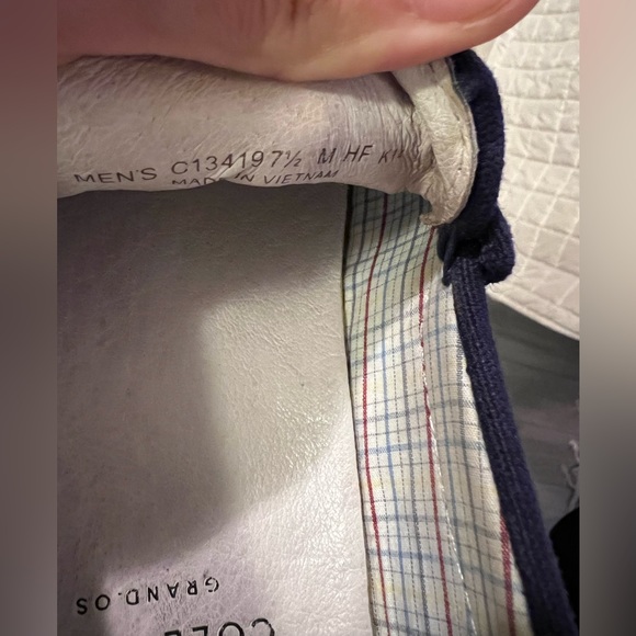 Cole Haan men’s drivers in navy blue, sz. 7.5 - Picture 5 of 6